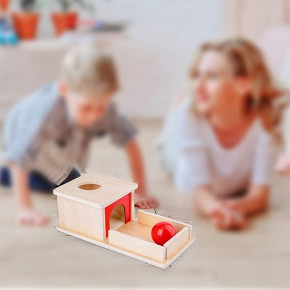 MIKI-Z Caja de Objetos de permanencia de Madera Montessori ...