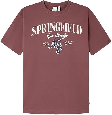 Herren T Shirt with Logo, Weinrot, M