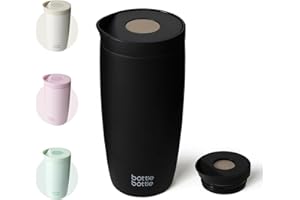 Bottle Bottle Insulated Travel Mug 500ml Stainless Steel Office Coffee Cup with Push Button Lid Keeps Cold and Hot for 8 Hour