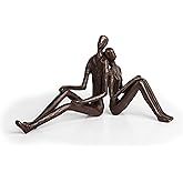 Danya B. Romantic Couple Cast Bronze Sculpture – Contemporary Home Décor for Any Room or Office, Unique Gift for Birthday, Wedding, or Anniversary