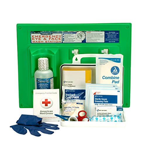 PhysiciansCare by First Aid Only 25 Person/160 Piece First Aid Kit and 16 oz Eye Wash Station, 24-500