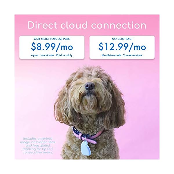 Jiobit Pet/Child Tracker Live Location Monitoring for Dogs and Cats of Any Size Small