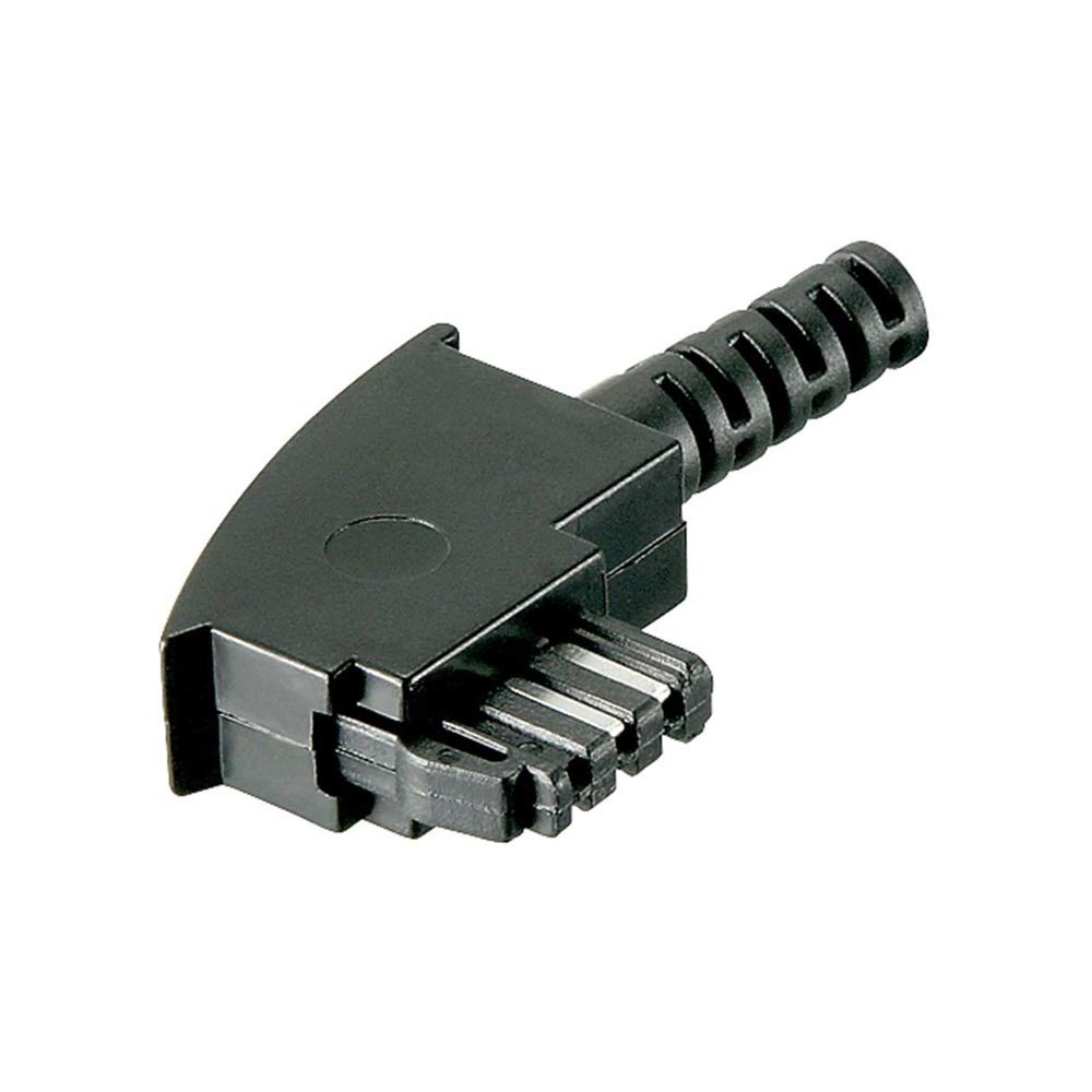 Goobay 50247 TAE-F connector with kink protection.