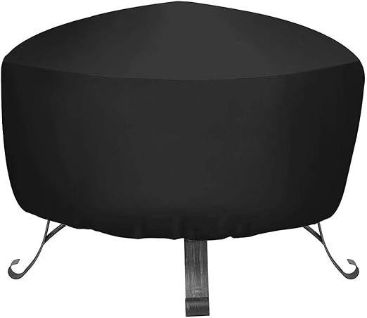 34 Inch Round Fire Pit Cover Durable Outdoor Patio Fire Bowl Cover