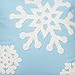 Hupplle Canvas Cotton Embroidery Throw Covers Christmas Snow Square Throw Pillow Covers Blue