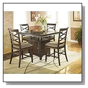 Counter Height Dining Sets Contemporary Dark Brown Dining Room Counter Table