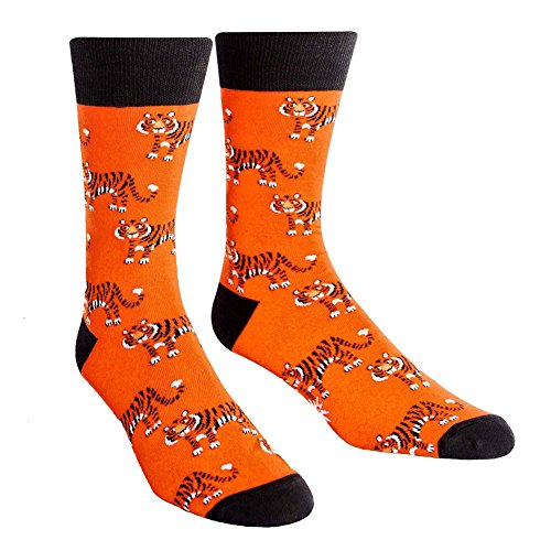 Sock It to Me, Tyger Tyger, Men's Crew Socks, Tiger Socks