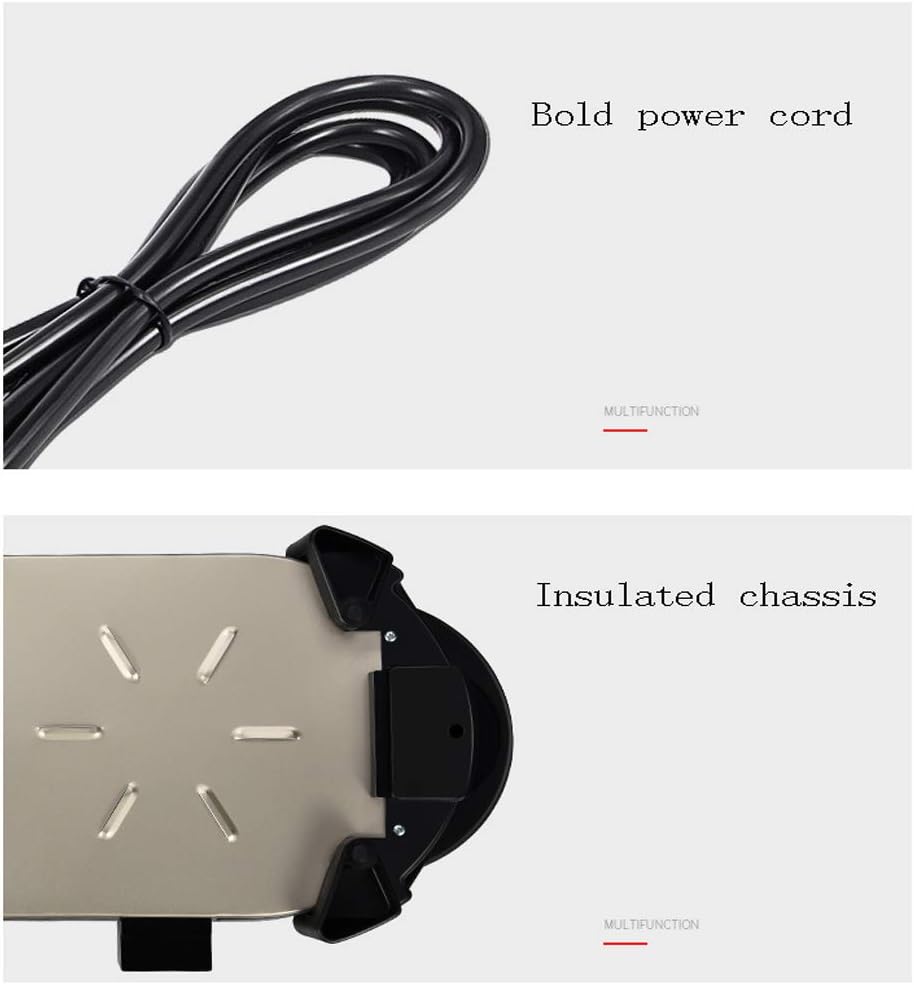 review zaizai 3-in-1Indoor Electric Grill Dual Temperature Control, Ultra-Fast Heating, Non-Sticky and Easy to Clean Large Capacity and Multi-Function,BBQ Smokeless Grill with 2200W