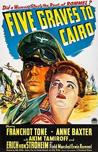 Amazon.com: Five Graves of Cairo - 1943 - Movie Poster: Posters & Prints