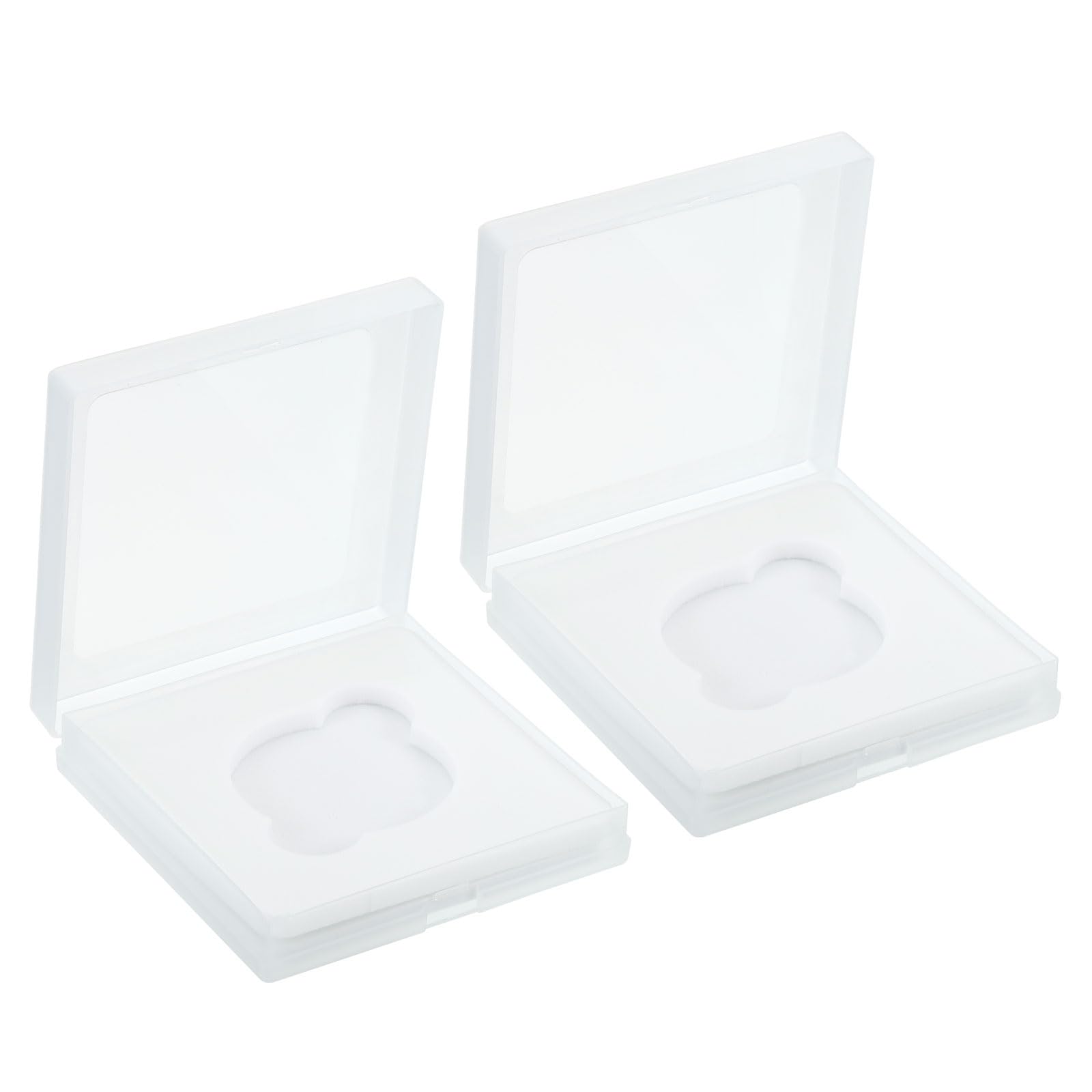 PATIKIL 46mm Lens Filter Case, 2pcs Camera Filter Case Portable Lens Filter Box Water Resistant Dustproof Plastic for Photography Filter Storage