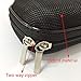 Earphone Case Portable Oxford Bag Holder with Two-Way Zipper for IEM, Earmold, Hearing Protector and Most Earphones