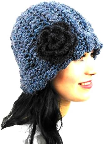 Women's Hat Beanie Beret Light Acero Blue Hat