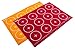 Kitchen + Home Silicone Baking Mats - Set of 2 Non-stick, BPA Free Food Grade Silicone Mat Liners for Half-Size Cookie Sheet with Measurements