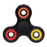 AyoGu Fidget Spinner Tri-Spinner High Speed Spin,Perfect For ADD ADHD Focus Toy Time Killer (Black & colorful)