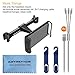 Smartphone Tablet Car Headrest Mount Holder Cradle Rear Back Seat Mount w/ 3in1 Cable + Headrest Hanger Compatible for iPad iPhone Samsung Galaxy Tabs Nintendo Switch Cell Phone Car Mount