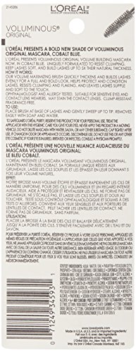 L’ORÉAL PARIS VOLUMINOUS ORIGINAL MASCARA, COBALT BLUE, 0.26 FL. OZ.
