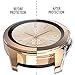 JZK Case Compatible with Galaxy Watch 42mm, Soft Plated TPU All-Around Protective Bumper Cover Case for Samsung Galaxy Watch 42mm Smartwatch Accessories,Clear