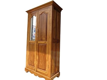 Sla Wood 1 Door Wardrobe With Mirror And Drawer Suede Matte