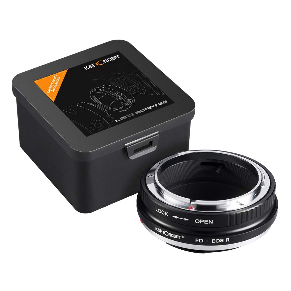 K&F CONCEPT FD to EOS R Adapter, Manual Lens Mount Adapter Compatible with Canon FD FL 35mm SLR Lens to Canon EOS R Camera Body