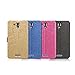 podofo Ultra-thin Pu Luxury Flip Leather Case Cover with Smart Windows for Lenovo S8 S898t (gold)