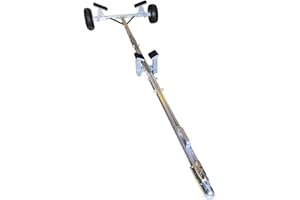 Aluminum Boat Hand Dolly Set with 16” Wheels, Quick Leased Frame with Towing Handle and Coupler, Off Road Use with Limited Sp