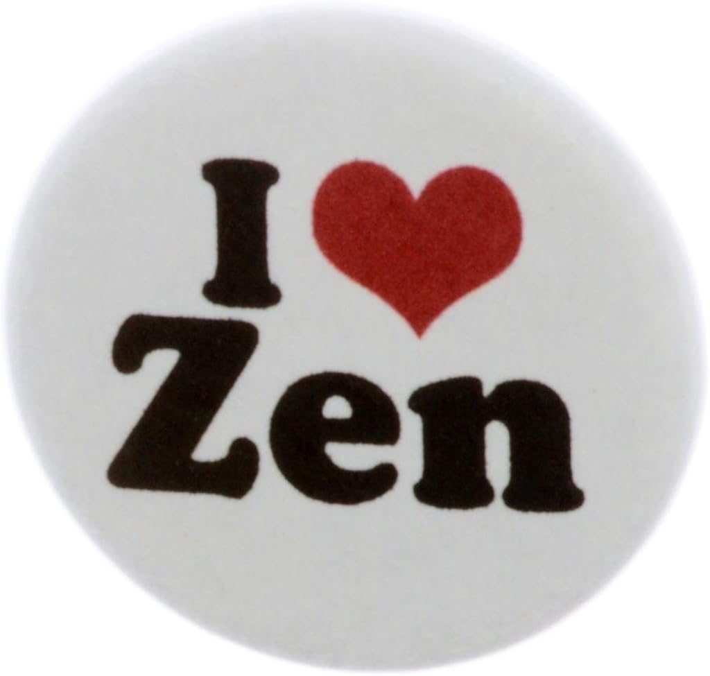 I Love Zen 2.25" Keychain (heart) Clothing