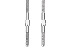 RC HUB RCHUBAM RC Turnbuckles Camber Links 1Pair 14mm - 50mm 2PCS Steering Linkage Tie Rods (M3) for 1/10 TRX-4 RC Slash 4X4 1/10 RC Car Upgrades Part (40mm)