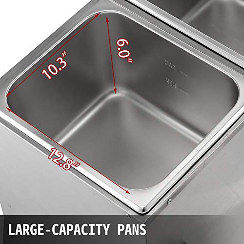 5 VEVOR+Commercial+Food+Warmer+Stainless