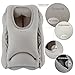 Inflatable Travel Pillow, Homecube Portable Travel Pillows for Airplanes Patented Air Nozzle Fastest Inflating Nap Pillow Support Head, Neck and Chin, Soft PVC Flocking (Grey)