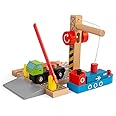 Bigjigs Rail, Shipping Container Yard, Wooden Toys, Wooden Crane, Wooden Train Track Accessories, Bigjigs Train Accessories, Train Toy, Kids Train Set