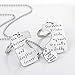 Udobuy®3 Piece Keychain Pendant Necklace Set Daddy's Girl Mommy's World Mother Daughter Father Family Jewelry Necklace Set