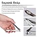 Hfun Fingernail Toenail Clipper with Curved Nail File, 3mm Wide Jaw Opening Zinc Alloy and Stainless Steel Nail Trimmer(Brown)