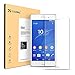 Sony Z3 Screen Protector, Coolreall 0.33mm HD Ultra Clear Transparent Tempered Glass Screen Protector Film with 9H Shatterproof/Anti-Scratch/Fingerprint Resistant for Sony Xperia Z3