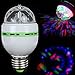 Windspeed Rotating LED Strobe Bulb Multi Changing Color Crystal Stage Light E27 Base