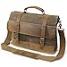 Lifewit Mens Messenger Bag 15.6 Inch Waterproof Vintage Waxed Canvas Genuine Leather Laptop Bag Computer Shoulder Handbag