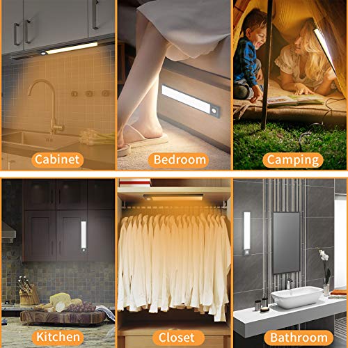 ZISUYU Rechargeable Battery 40 LED Closet Light Motion Sensor Light