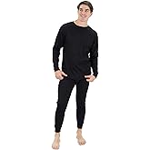 Mossy Oak Mens Thermal Underwear Set, Waffle Knit Long Sleeve Shirt and Pant, Cold Weather Base Layer Hunting Gear