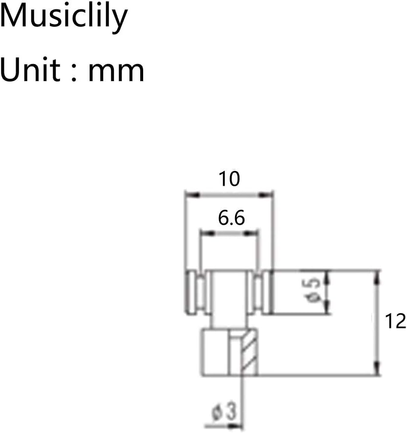 Musiclily Pro Steel Roller String Trees Retainers String Guides With Screws for Strat Tele Style Electric Guitar Chrome (Set of 2) - Image 3