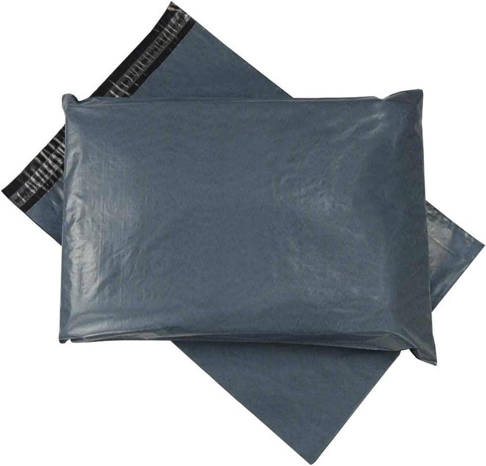 Triplast 12 x 16-Inch Plastic Mailing Postal Bag - Grey (Pack of 200), 12" x 16"