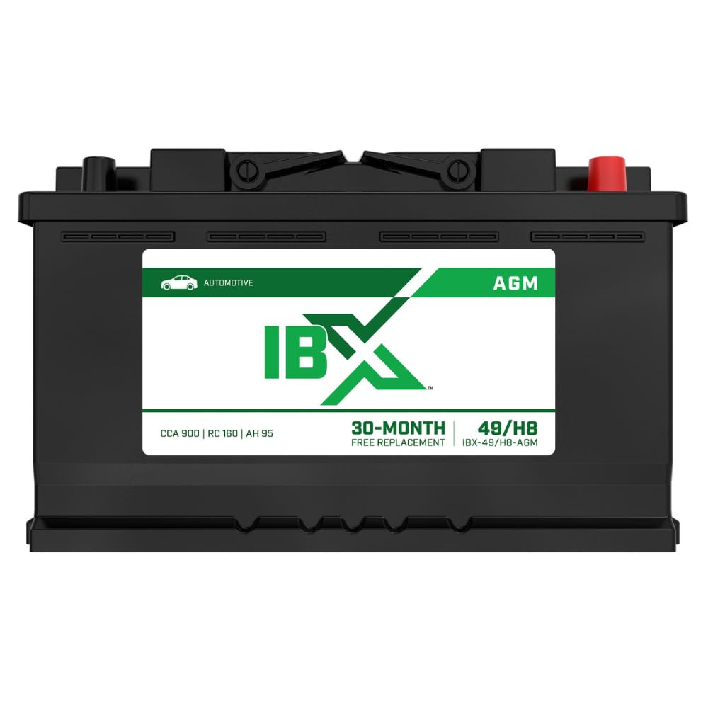 Photo 1 of **PARTS ONLY***Interstate Batteries IBX Automotive Battery 12V 95Ah (Group Size H8, 49) 900CCA SLI AGM Auto Replacement Battery for Cars, SUVs, Sedans, Trucks (IBX-49/H8-AGM)