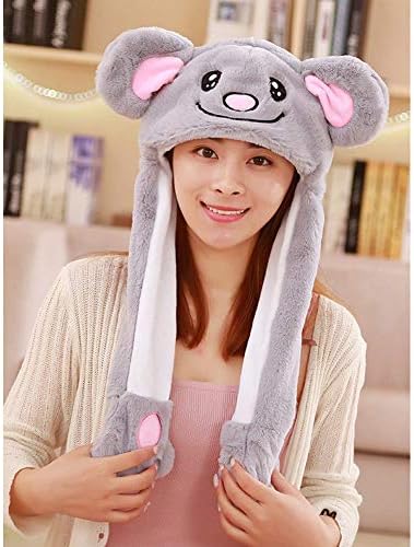 Cute Animal Plush Bunny Hat Funny Moving Up Down Ears Hat for Kids Girls Gifts