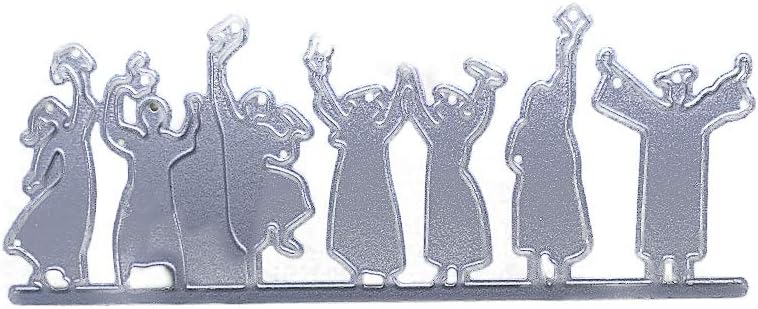 RISXFFP Happy Graduated Metal Dies DIY Scrapbooking Paper Cards Stamp Silver