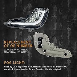 Fit For 2012-2017 Hyundai Accent Fog Lights with