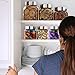 Plastic Storage Jars With Lids; Milton Food Storage Containers 5 Multi Size Set Clear Square Lightweight PET Canisters; Wide-Mouth, Airtight Lids Caps; Large Big And Small Empty Jars 5-Pack BPA Free