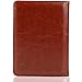 GDTK Leather Passport Holder Cover Case RFID Blocking Travel Wallet (Brown)