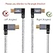 CableCreation Short (0.5ft) [2-Pack] 90 Degree USB 2.0 A to Micro USB B Cable, Double Angle-Dual Angled Short Micro USB Cable with Aluminium Case,15cm, Space Gray