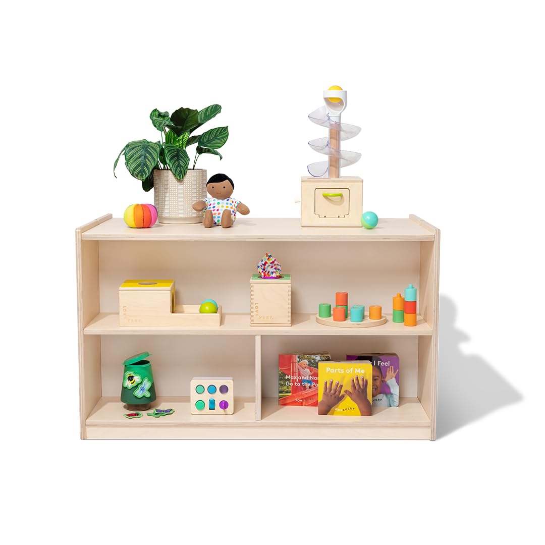 Photo 1 of Lovevery, The Montessori Playshelf, 2-in-1 Storage Shelf Makes Toy Rotation and Storage Simple, 100% Birchwood Design
