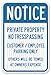 Private Property Sign, No Trespassing Customer Parking Only, 12x18 Inches, 3M EGP Reflective .063 Aluminum, Fade Resistant, Made in USA by Sigo Signs