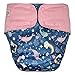 Adult's Cloth Diaper Cover - Reusable Incontinence Protective Briefs for Special Needs Teens, Men and Women (Narwhal, Regular)