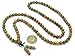 jennysun2010 Handmade Multi-Purpose Natural 8mm Unakite Gemstone Buddhist 108 Beads Prayer Mala Stretchy Bracelet Necklace Healing 38